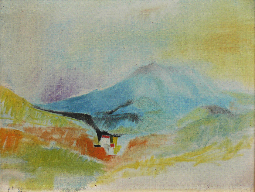 Sans Titre, 1959, Huile sur Toile, 27 x 35 cm
